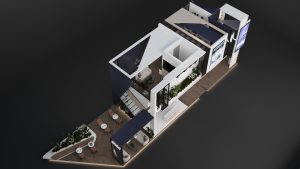 3- مشروع تصميم هندسي مبتكر جناح شركة رواف منى - نخبة المبتكرون