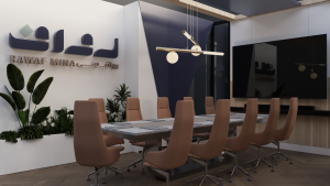 5- مشروع تصميم هندسي مبتكر جناح شركة رواف منى - نخبة المبتكرون